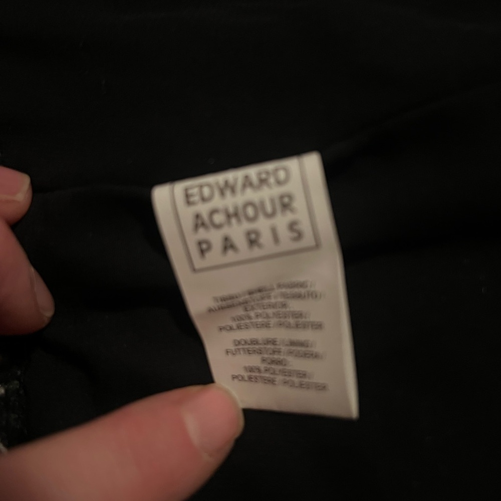 Edward Achour Paris Tweed Vest Size Small - Picture 6 of 8